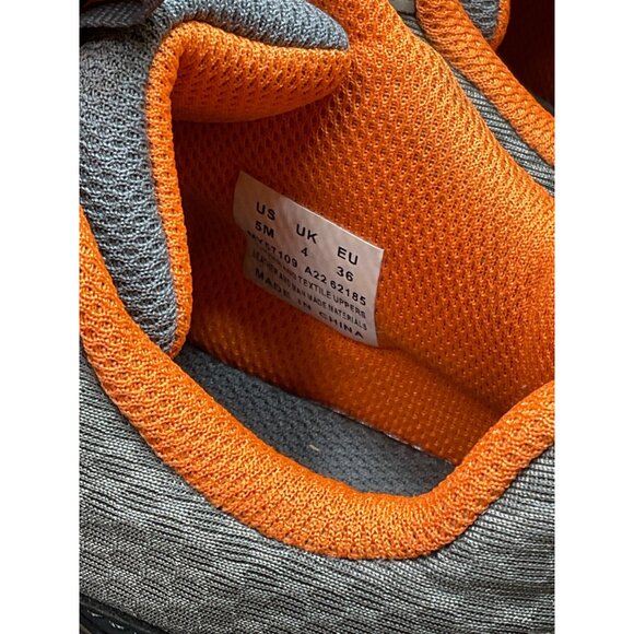 Merrell Boys Size 5 Gray & Orange Hiking Shoes With Hook & Loop & Lace-Up Closur - Picture 6 of 7